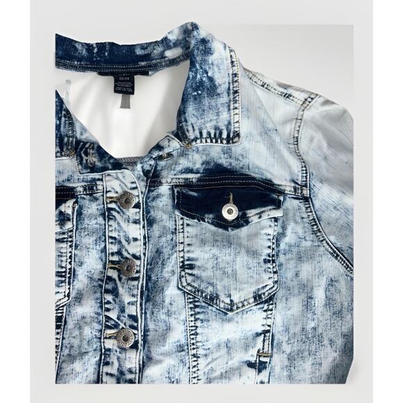 Ashley Stewart Light Acid-Wash Denim Jacket — Women’s Size 22/24 - Picture 3 of 7